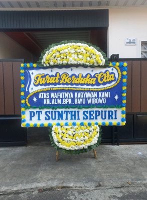 Papan Bunga Duka di Tapin Utara